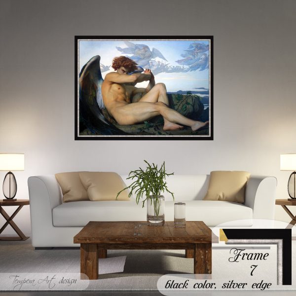 Alexandre Cabanel Fallen Angel canvas print wall art - Image 7