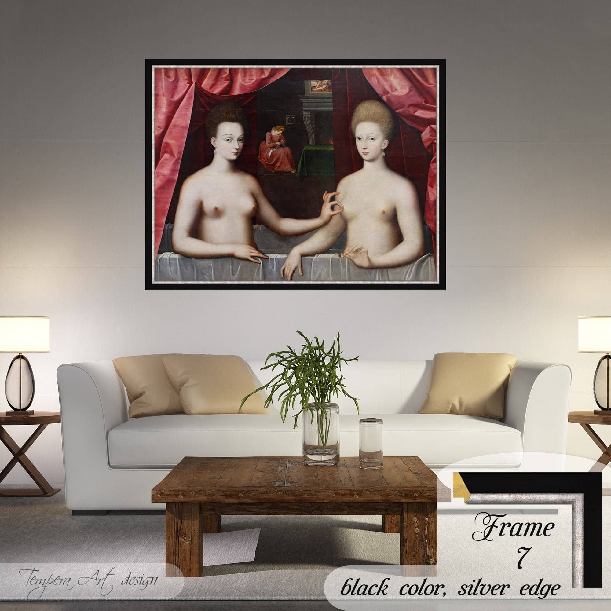 Fontainebleau School Gabrielle D'Estrees and one of her sisters