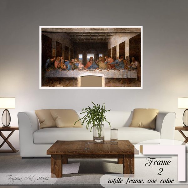 Leonardo da Vinci The Last Supper canvas print framed or unframed wall art - Image 3