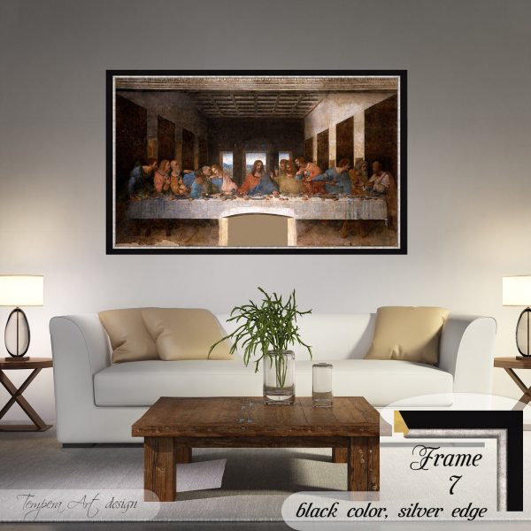 Leonardo da Vinci The Last Supper canvas print framed or unframed wall art - Image 8