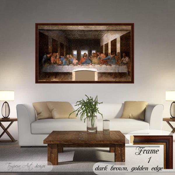Leonardo da Vinci The Last Supper canvas print framed or unframed wall art - Image 2