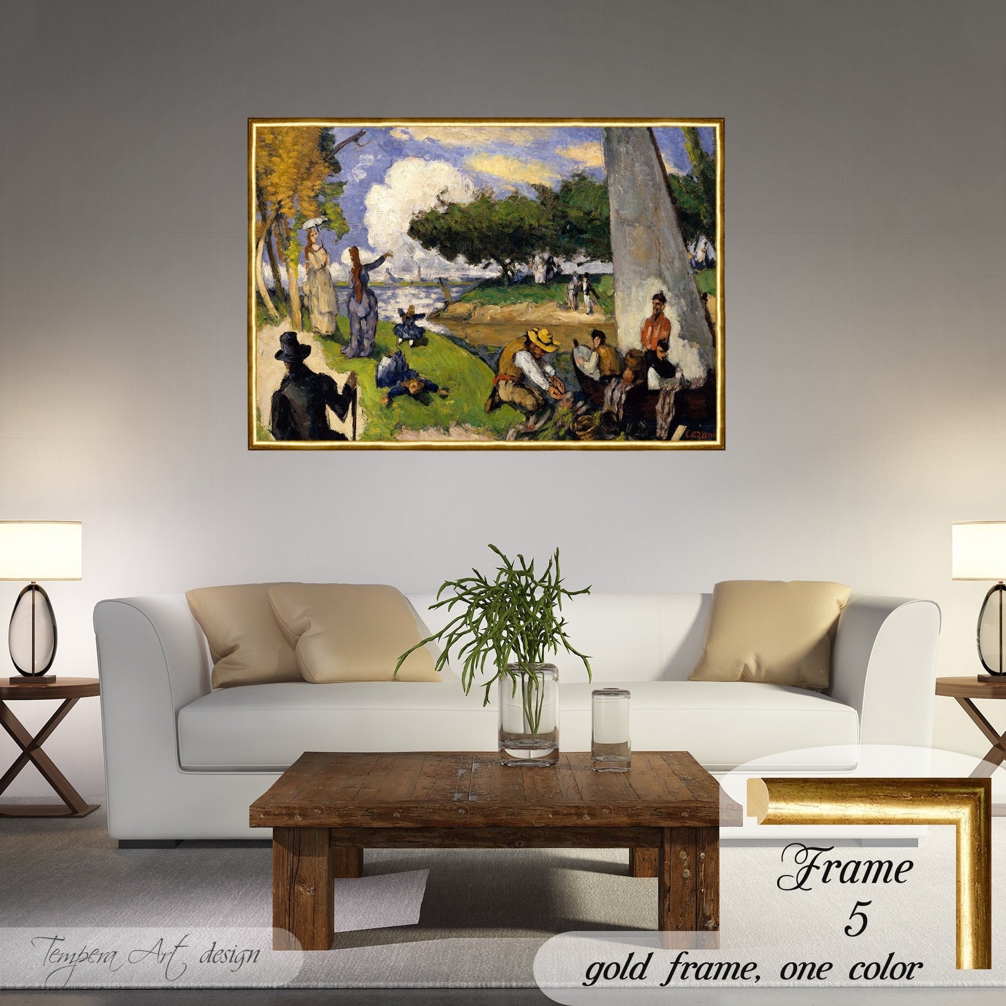 Paul Cézanne The Fishermen (Fantastic Scene)