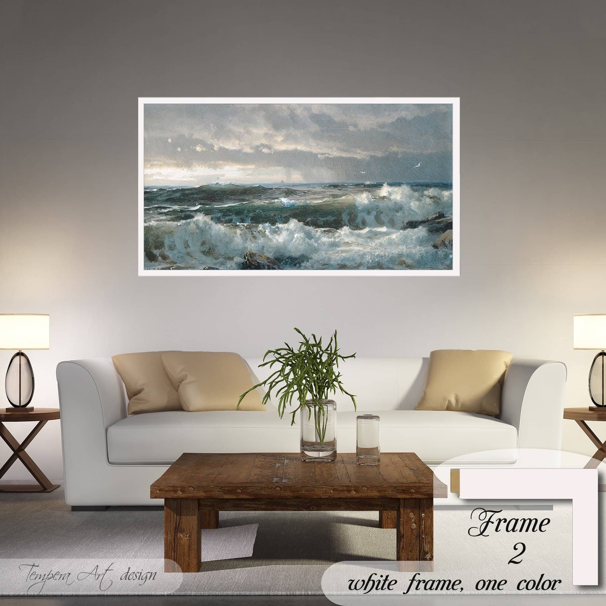 William Trost Richards Surf on Rocks