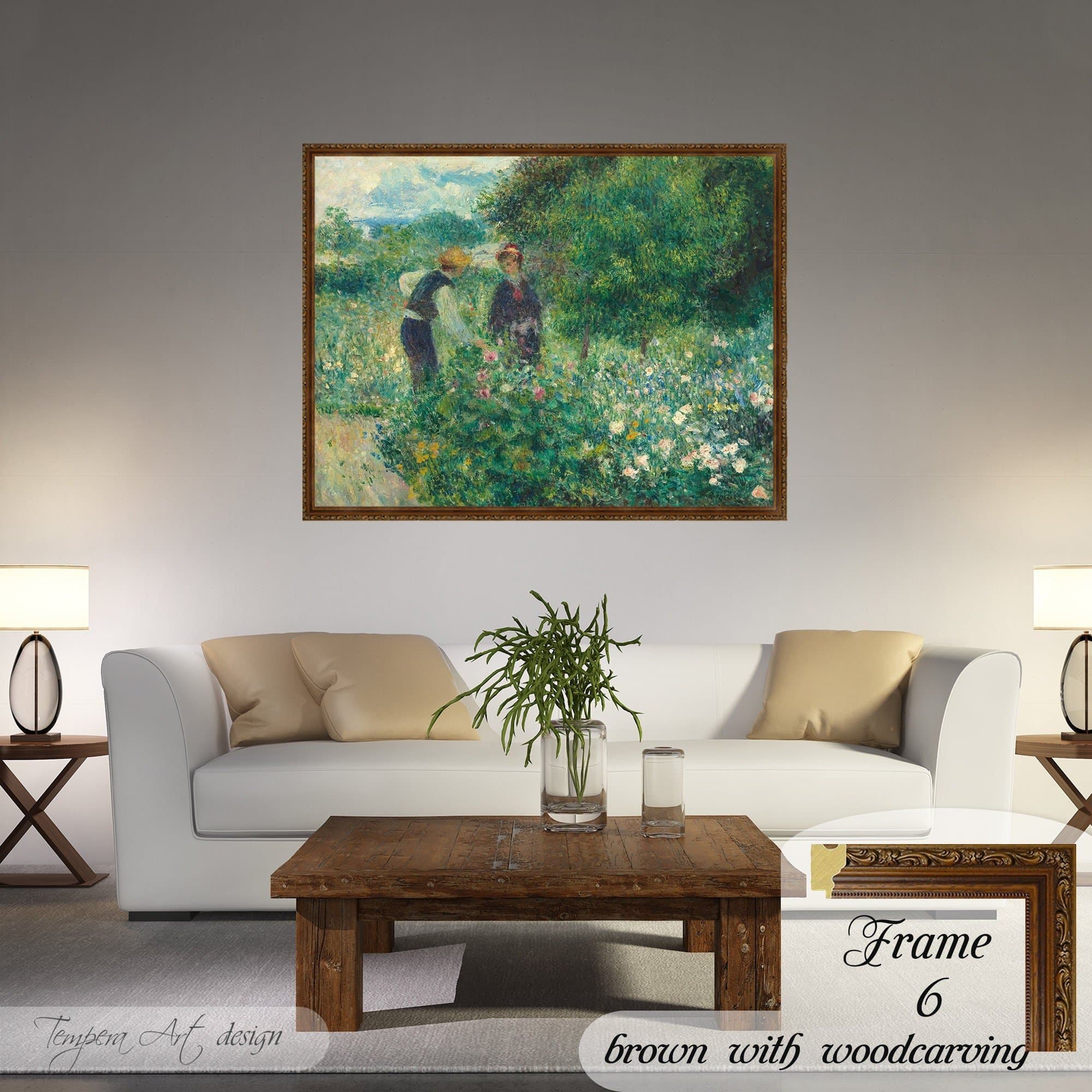 Pierre Auguste Renoir Picking Flowers