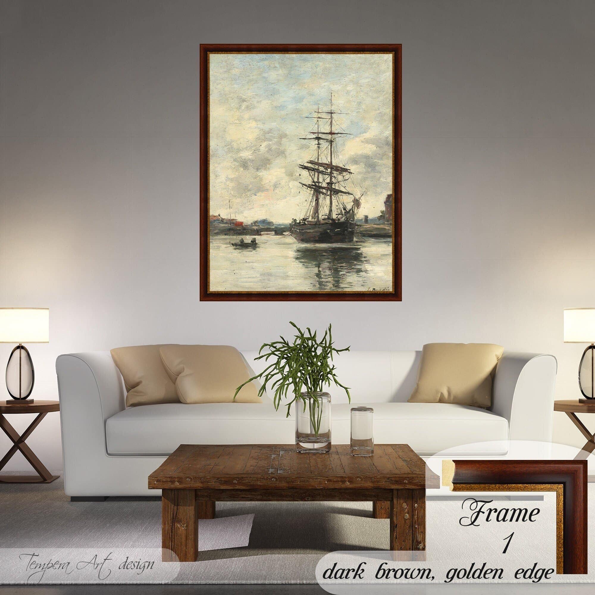 Eugene Boudin Ship on the Touques