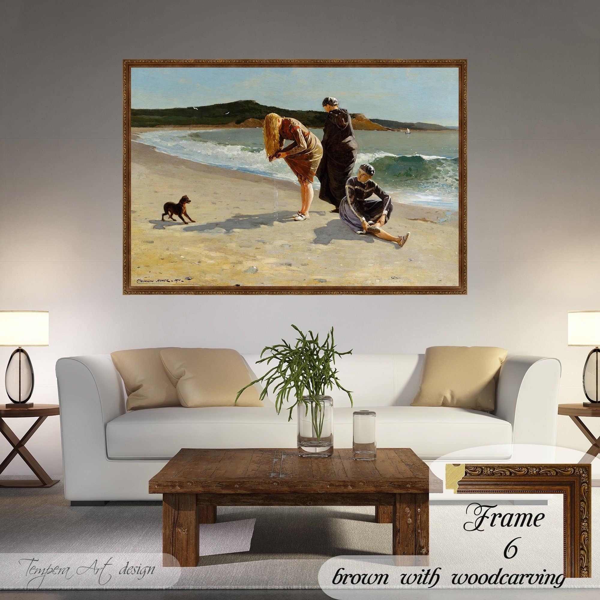 Winslow Homer Eagle Head, Manchester, Massachusetts (High Tide)