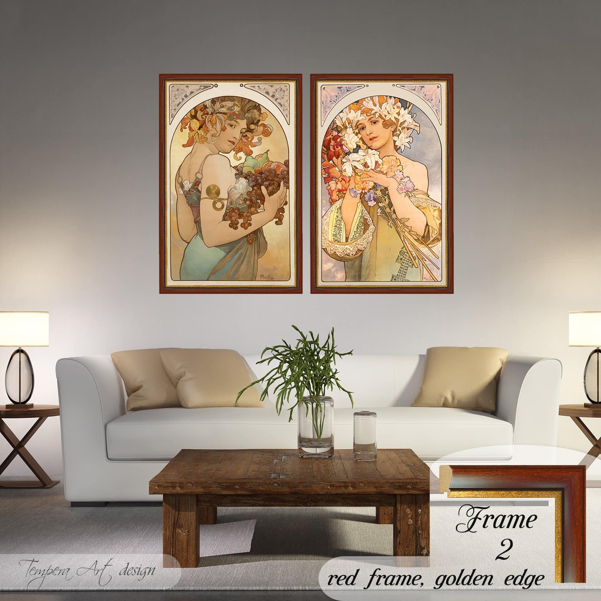 Alphonse Mucha Flower and Fruit