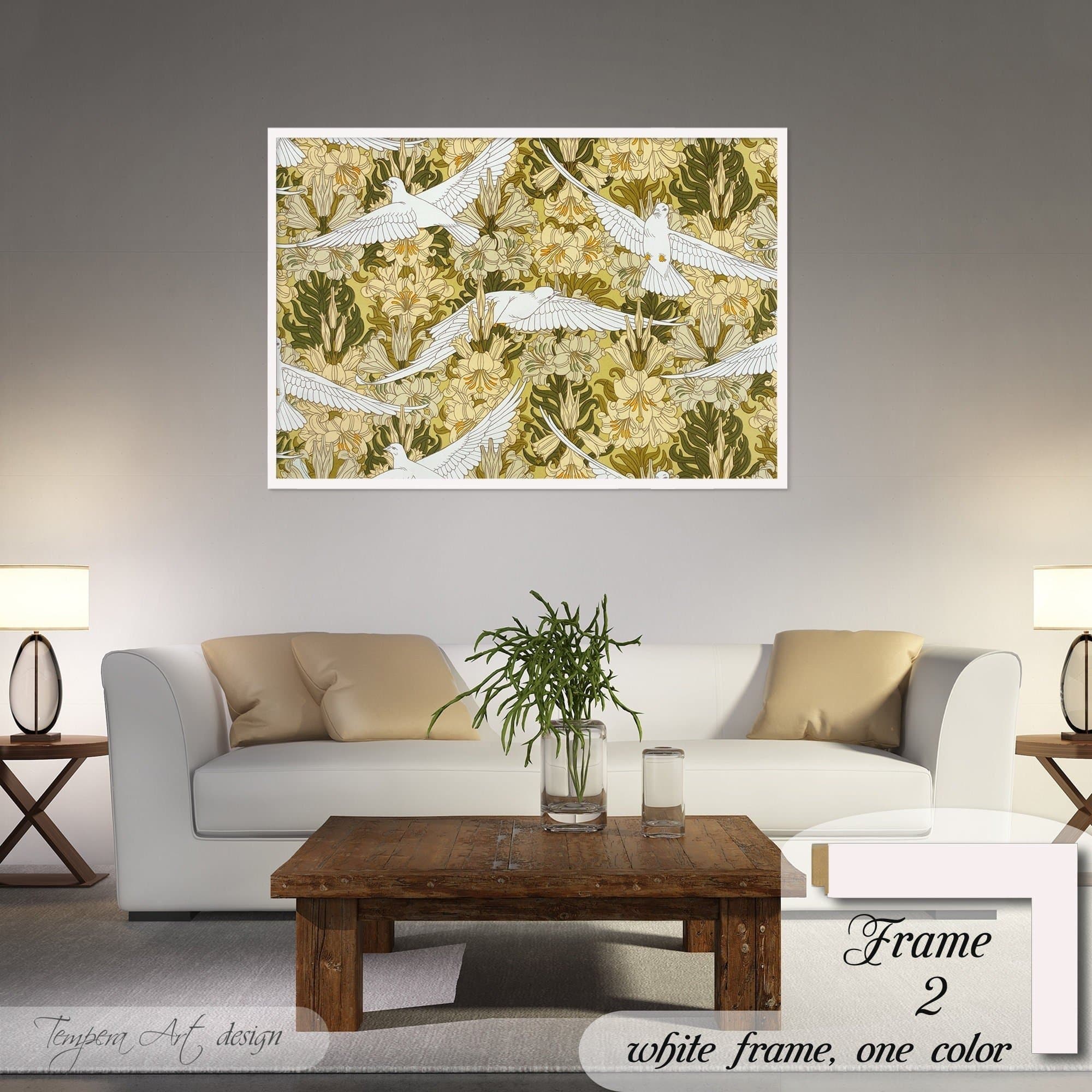 Maurice Pillard Verneuil Doves and Lilies