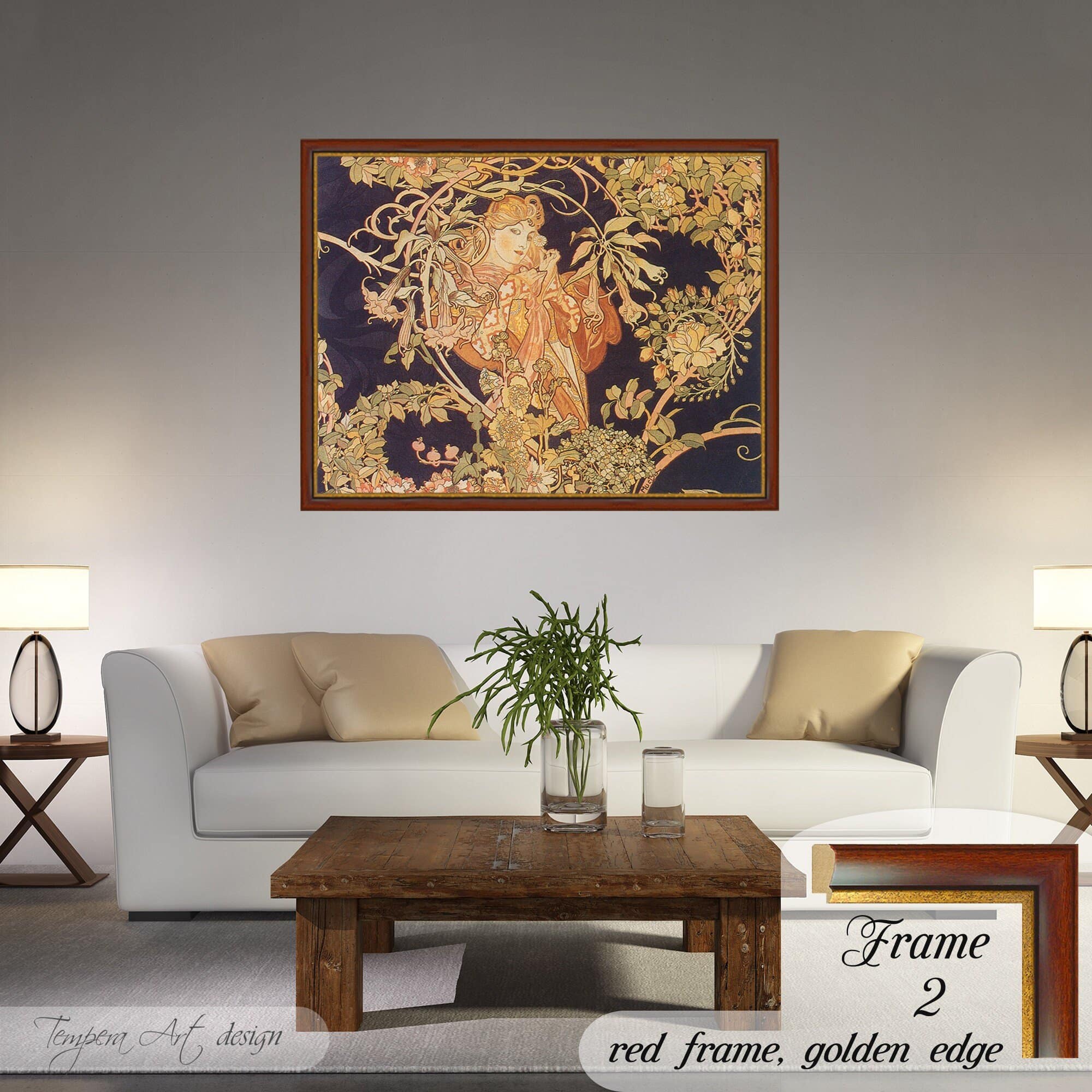 Alphonse Mucha Femme à la Marguerite