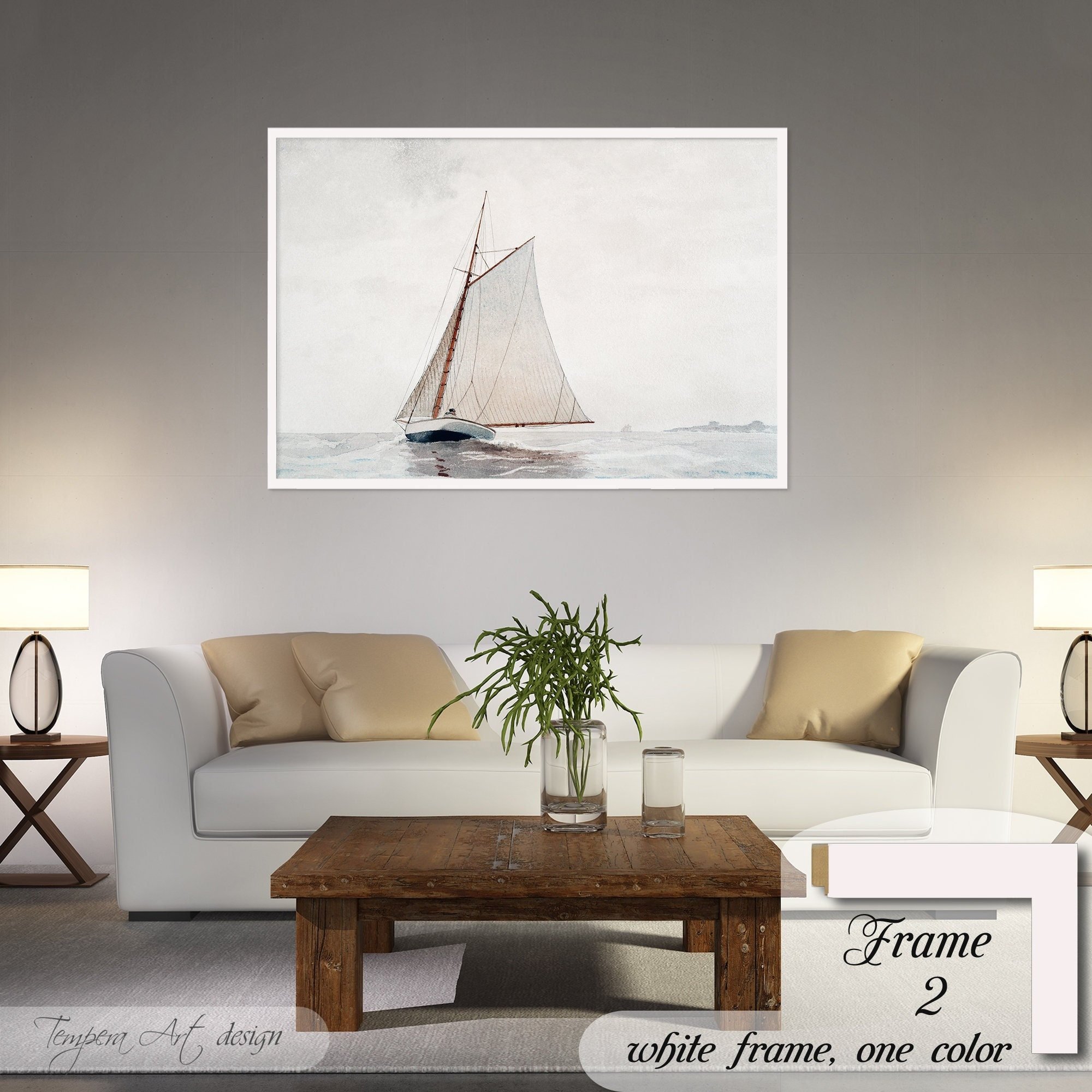 Winslow Homer Sailing off Gloucester