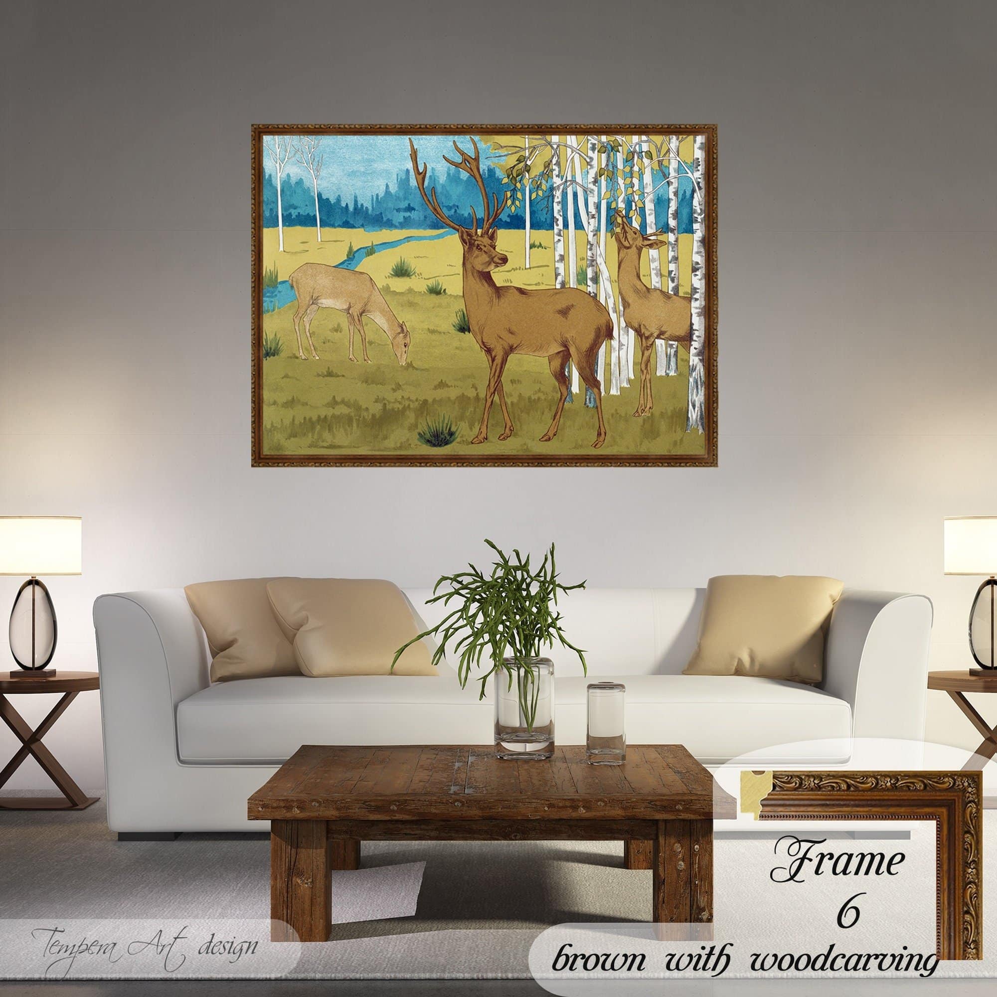 Maurice Pillard Verneuil L'animal dans la décoration: Deer (Cerfs)