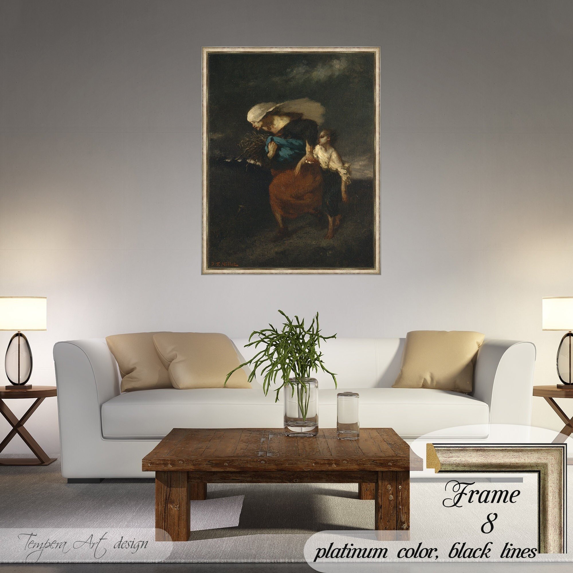 Jean-François Millet Retreat from the Storm