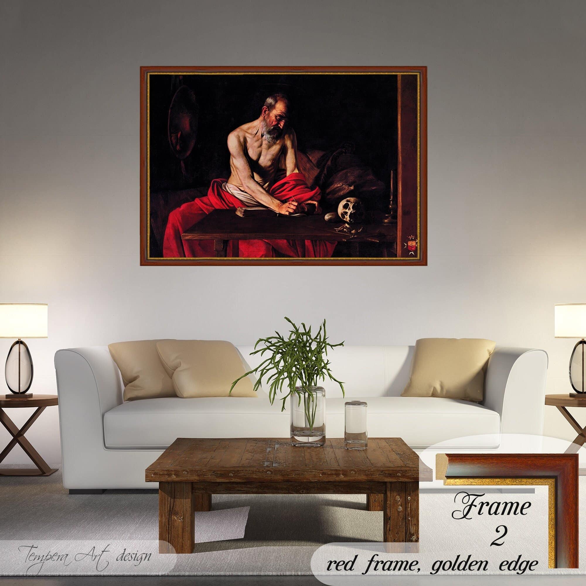 Caravaggio St Jerome Writing