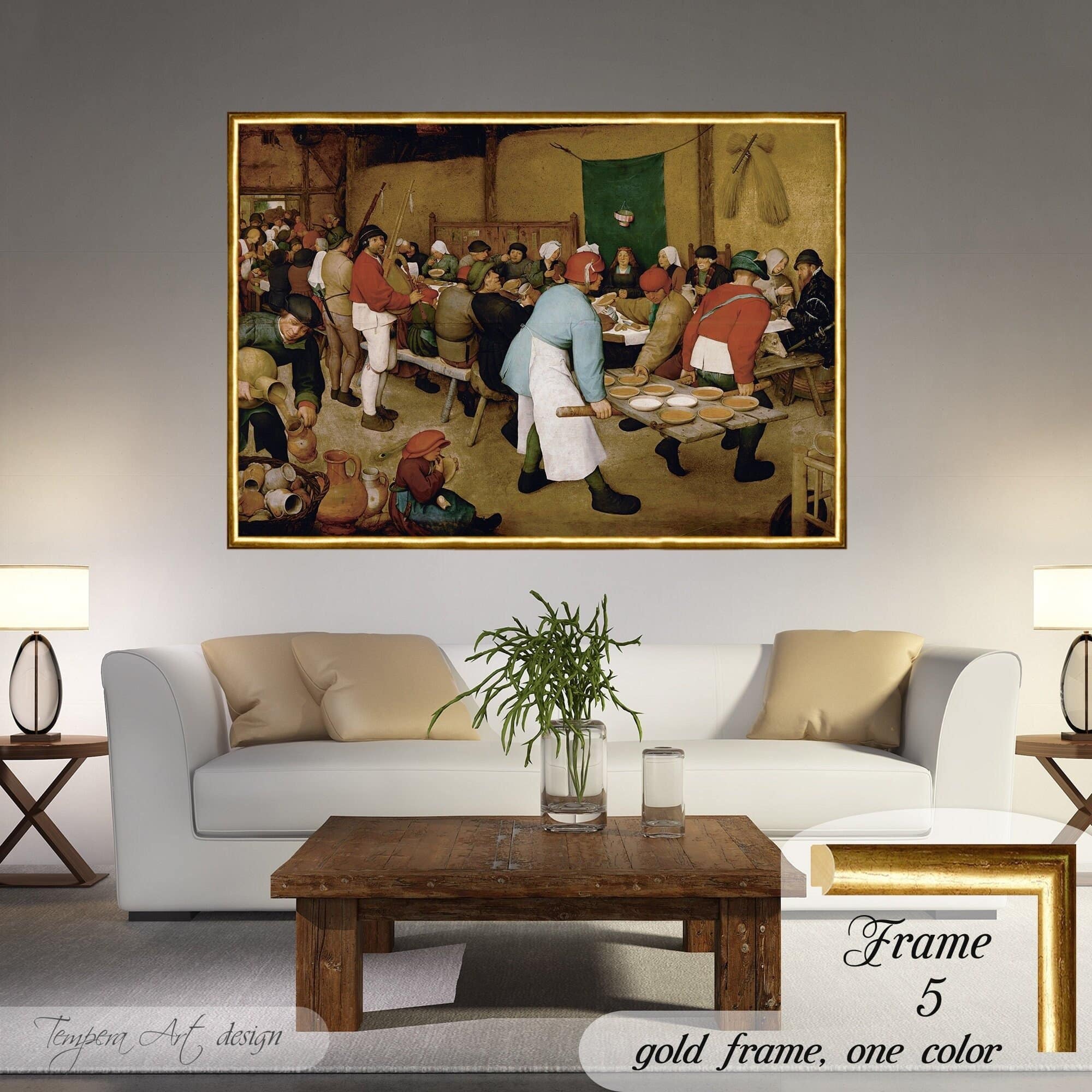 Peasant Wedding by Pieter Bruegel
