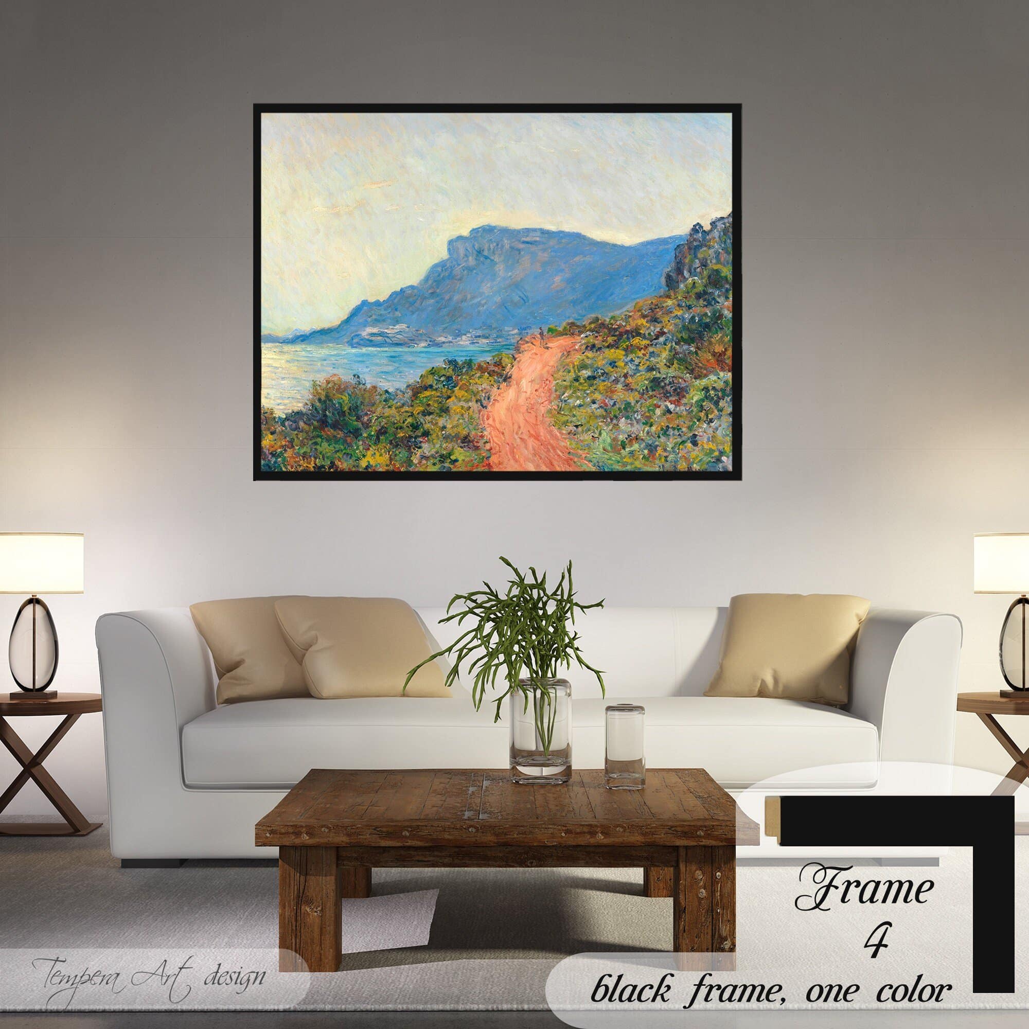 Claude Monet La Corniche Near Monaco