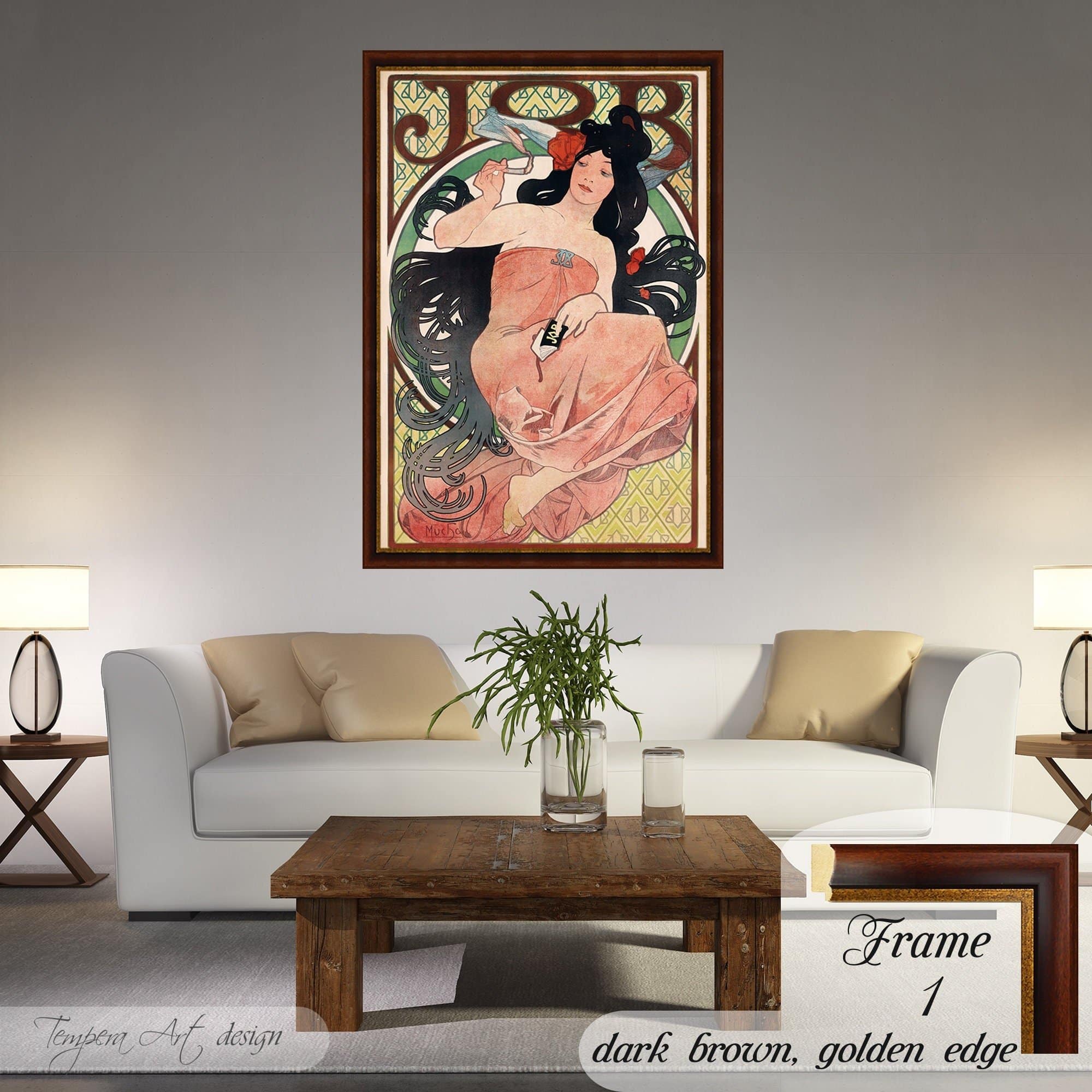 Alphonse Mucha Job Cigarettes (1989)