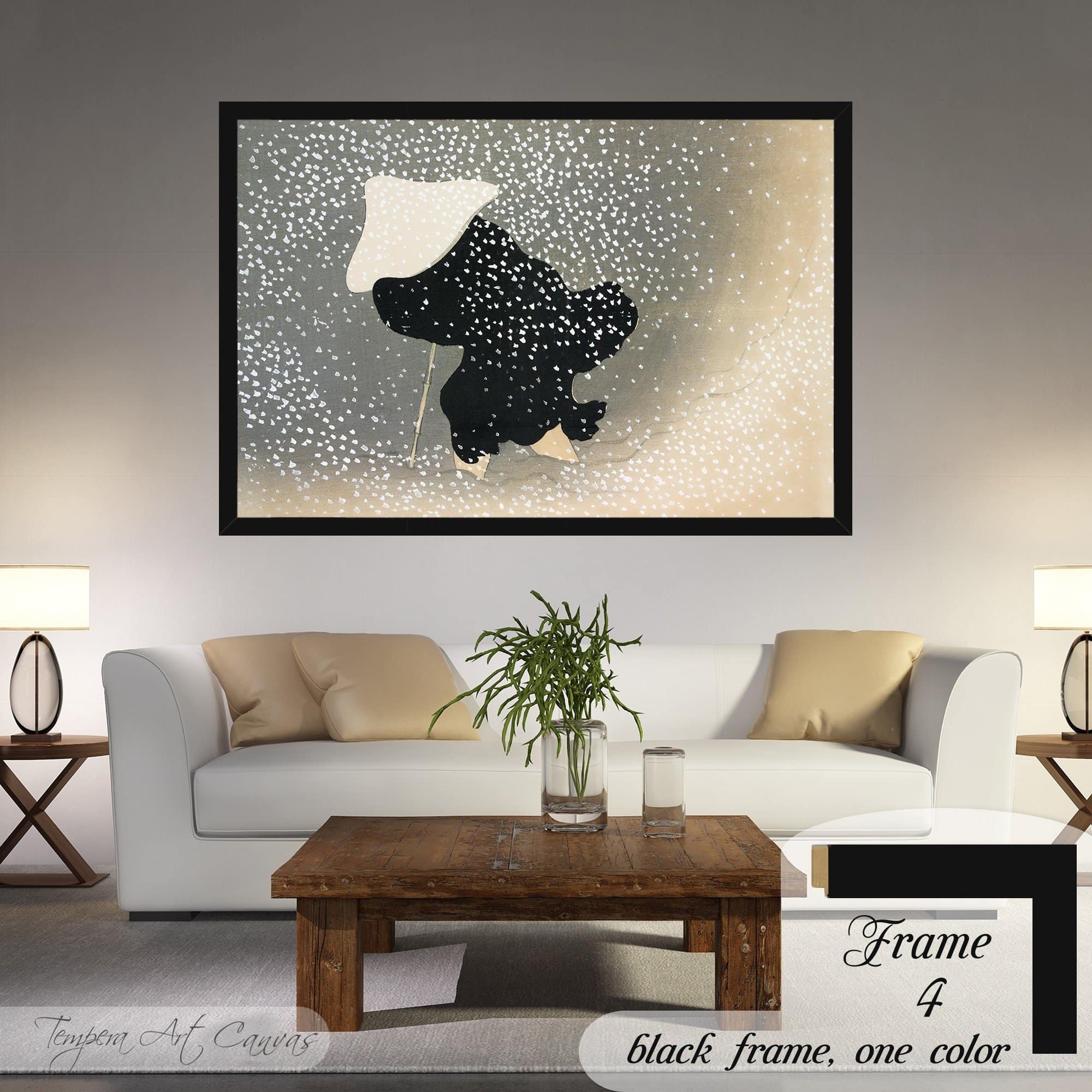 Kamisaka Sekka Snow from Momoyogusa - Flowers of a Hundred Generations