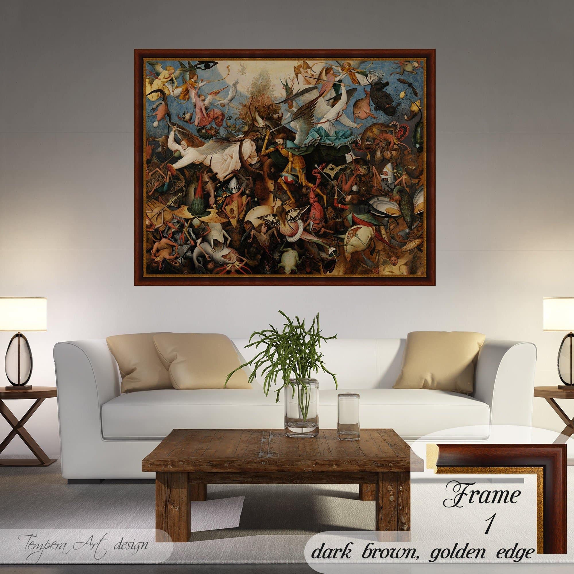 Pieter Bruegel the Elder print The Fall of the Rebel Angels