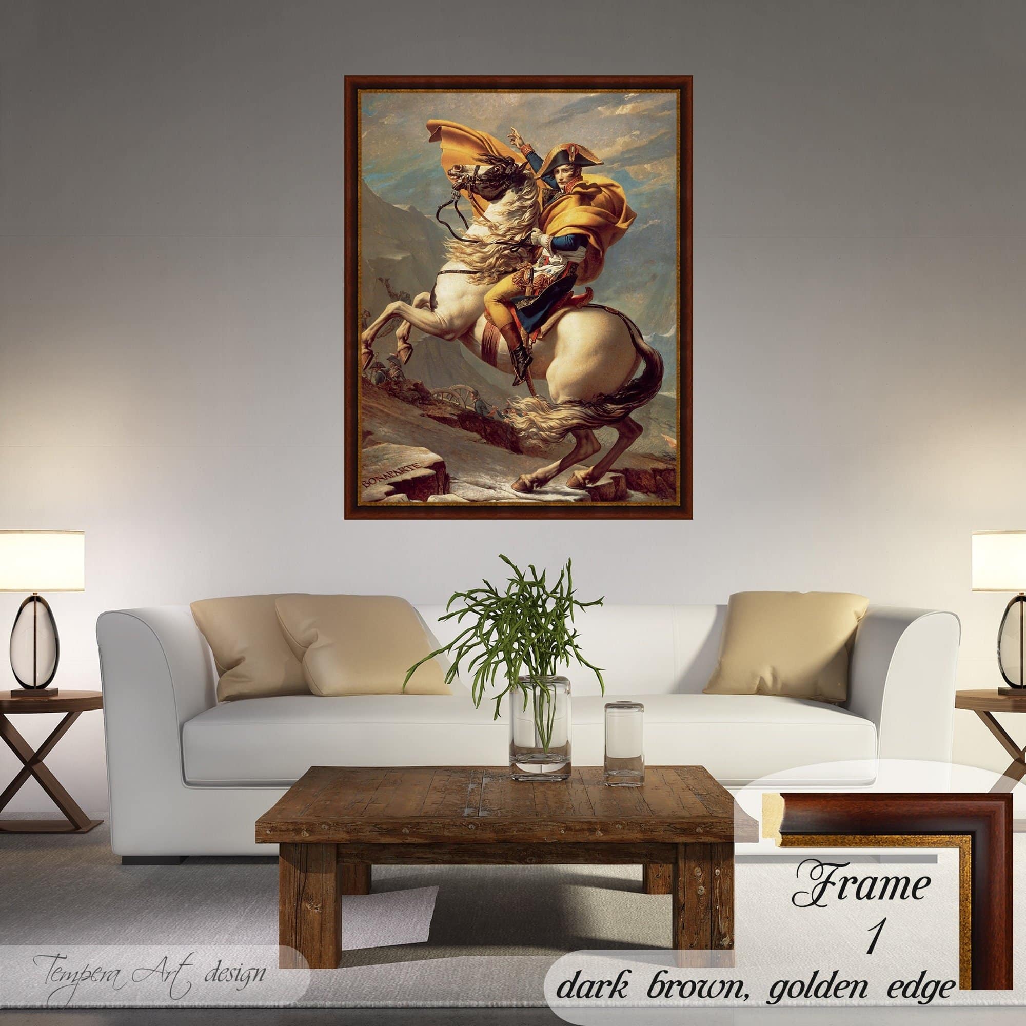 Jacques-Louis David Napoleon Crossing the Alps