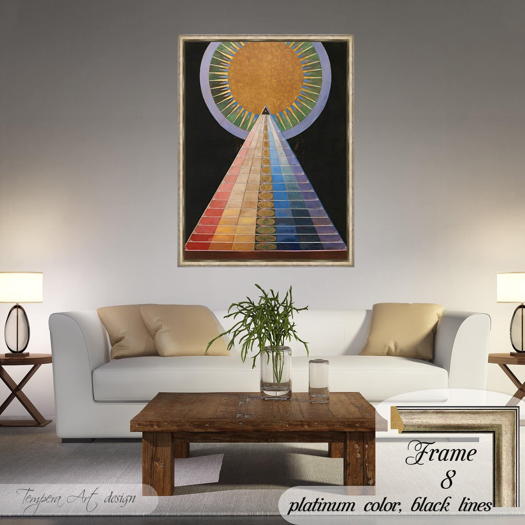 Hilma af Klint Altarpiece 1 framed canvas print wall art