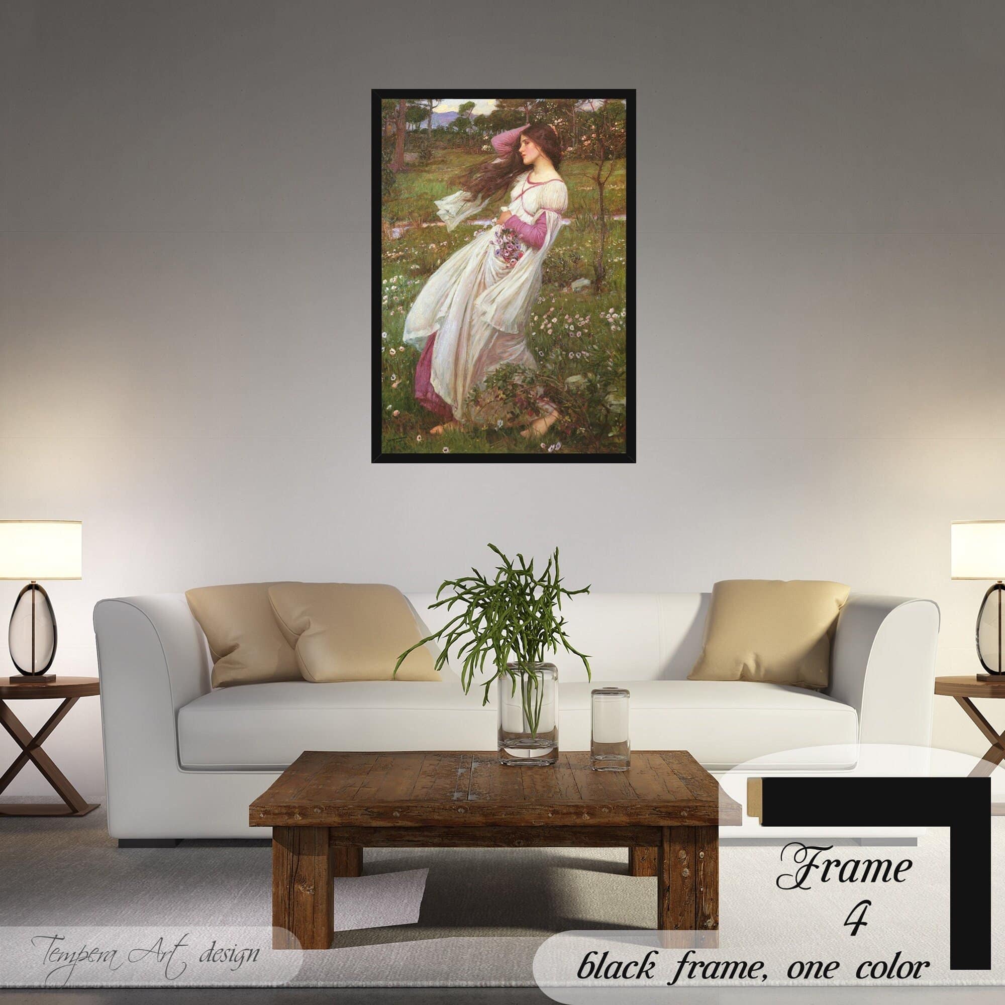 John William Waterhouse Windflowers (Windswept)