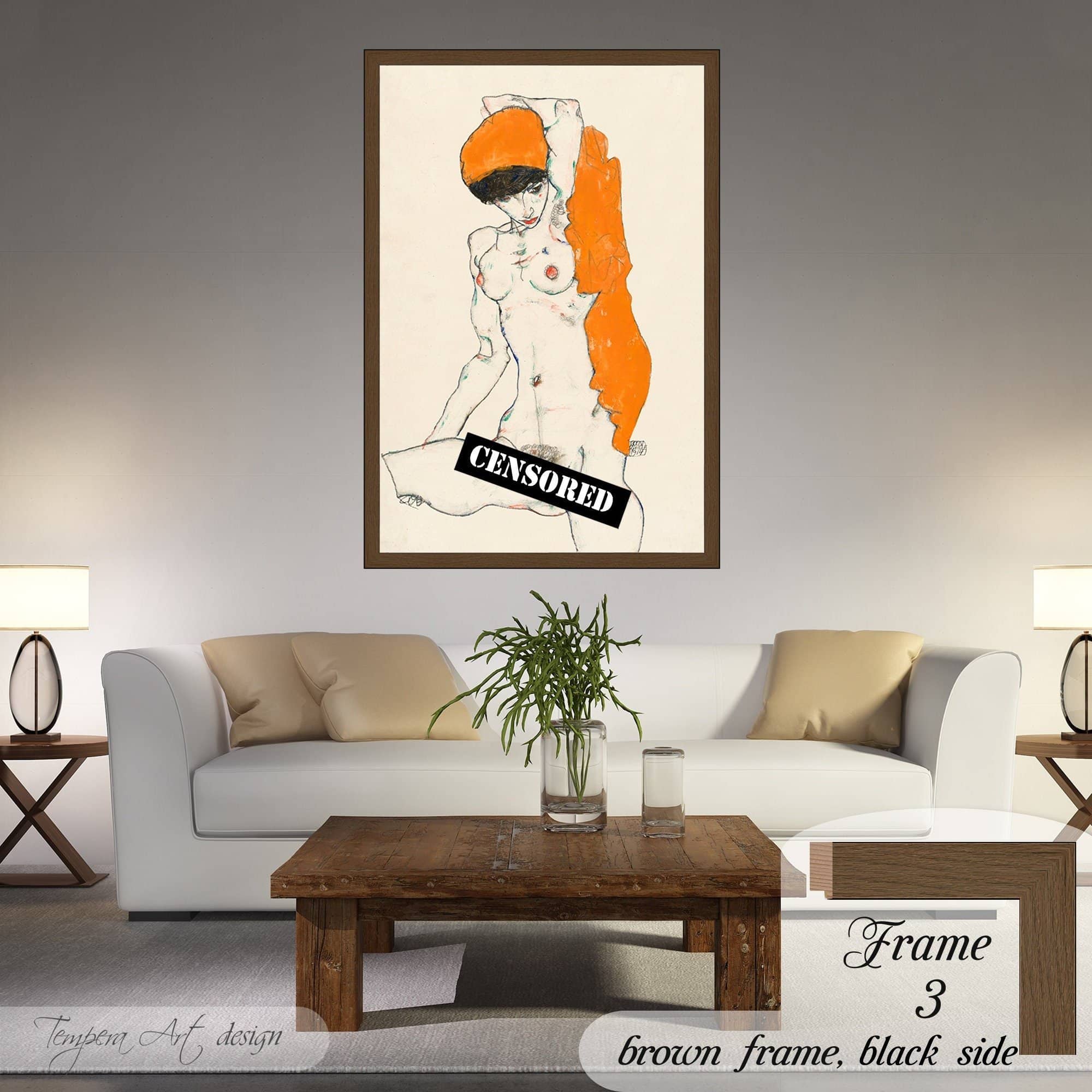 Egon Schiele Vulgar Naked Woman