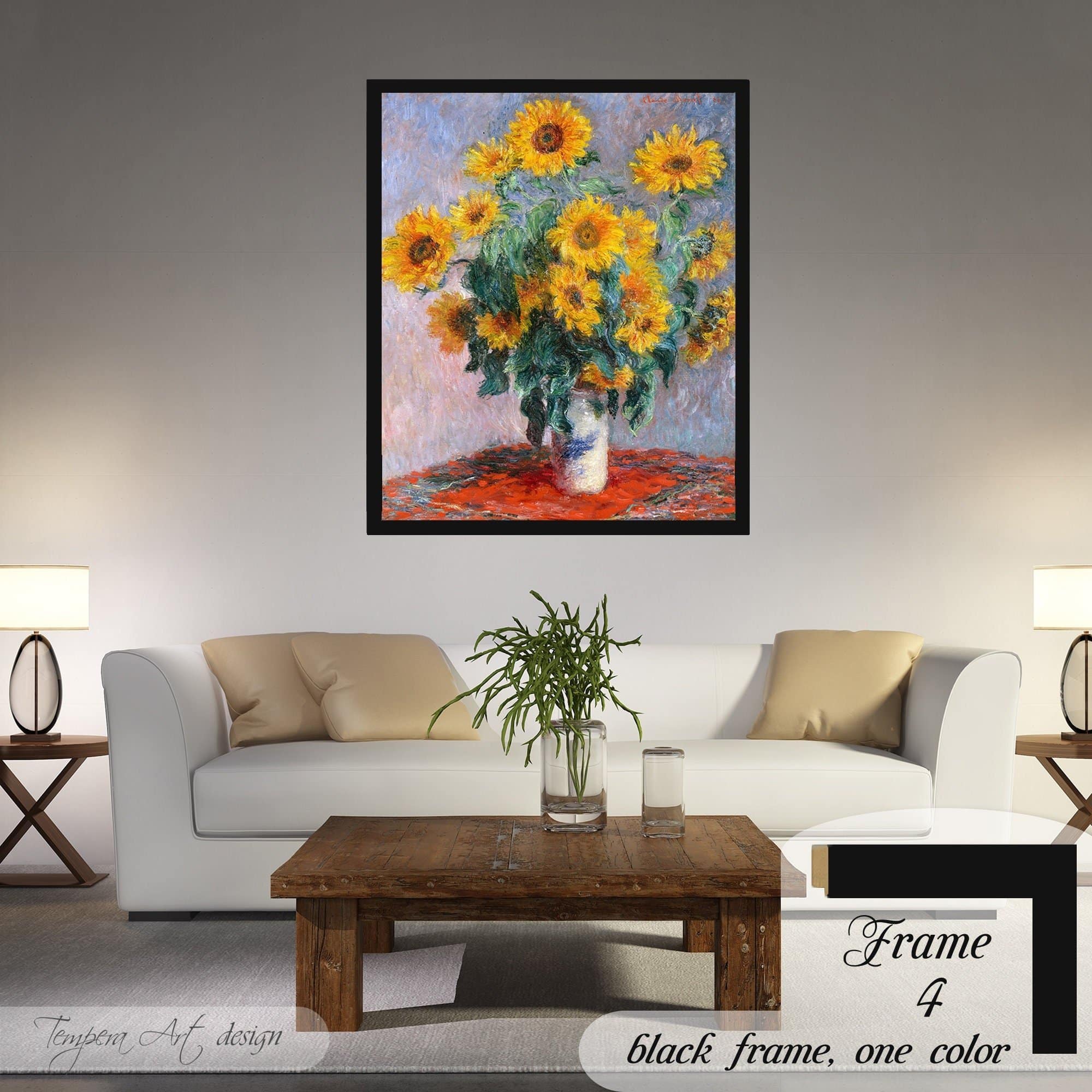 Claude Monet sunflowers