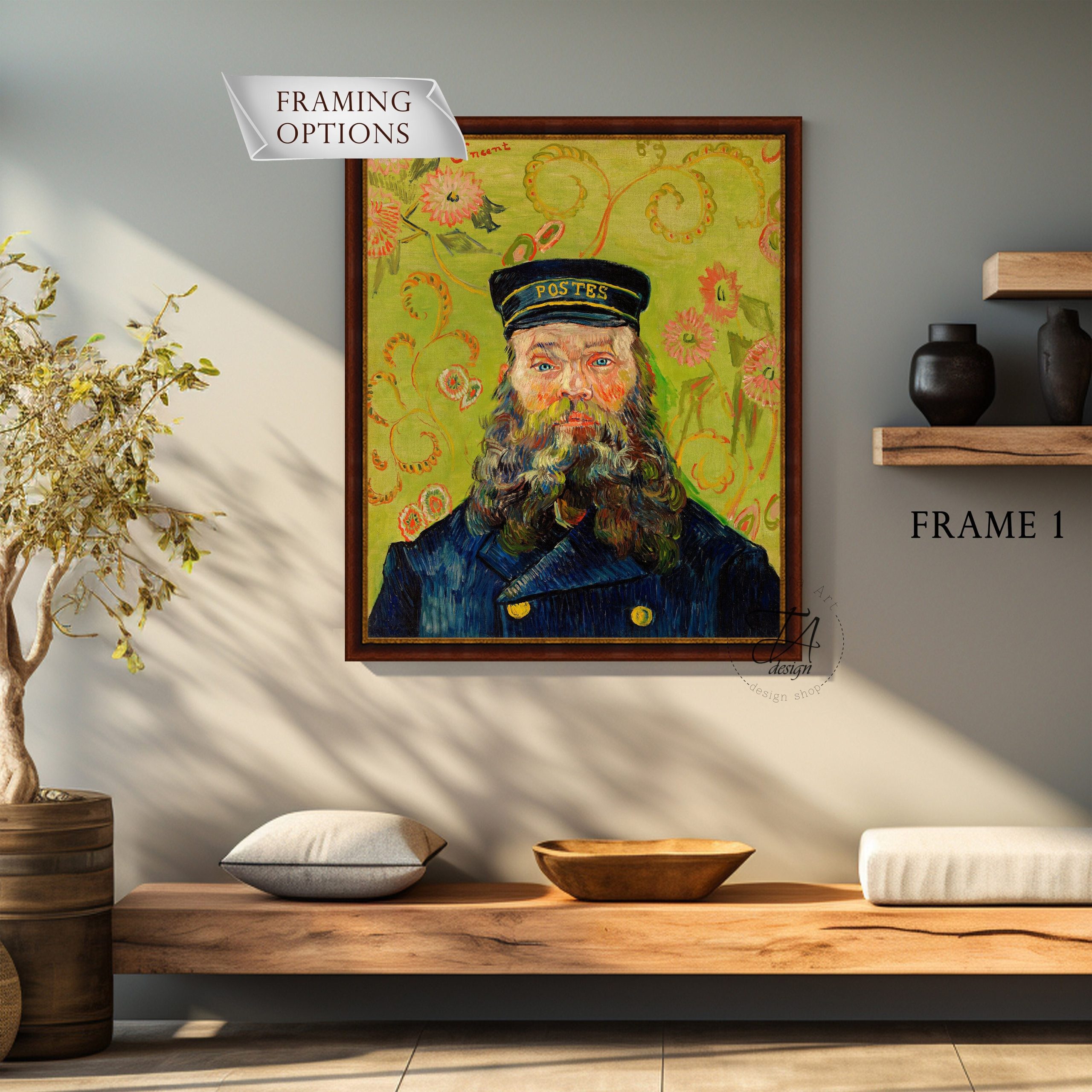 The Postman Joseph Roulin by Vincent Van Gogh