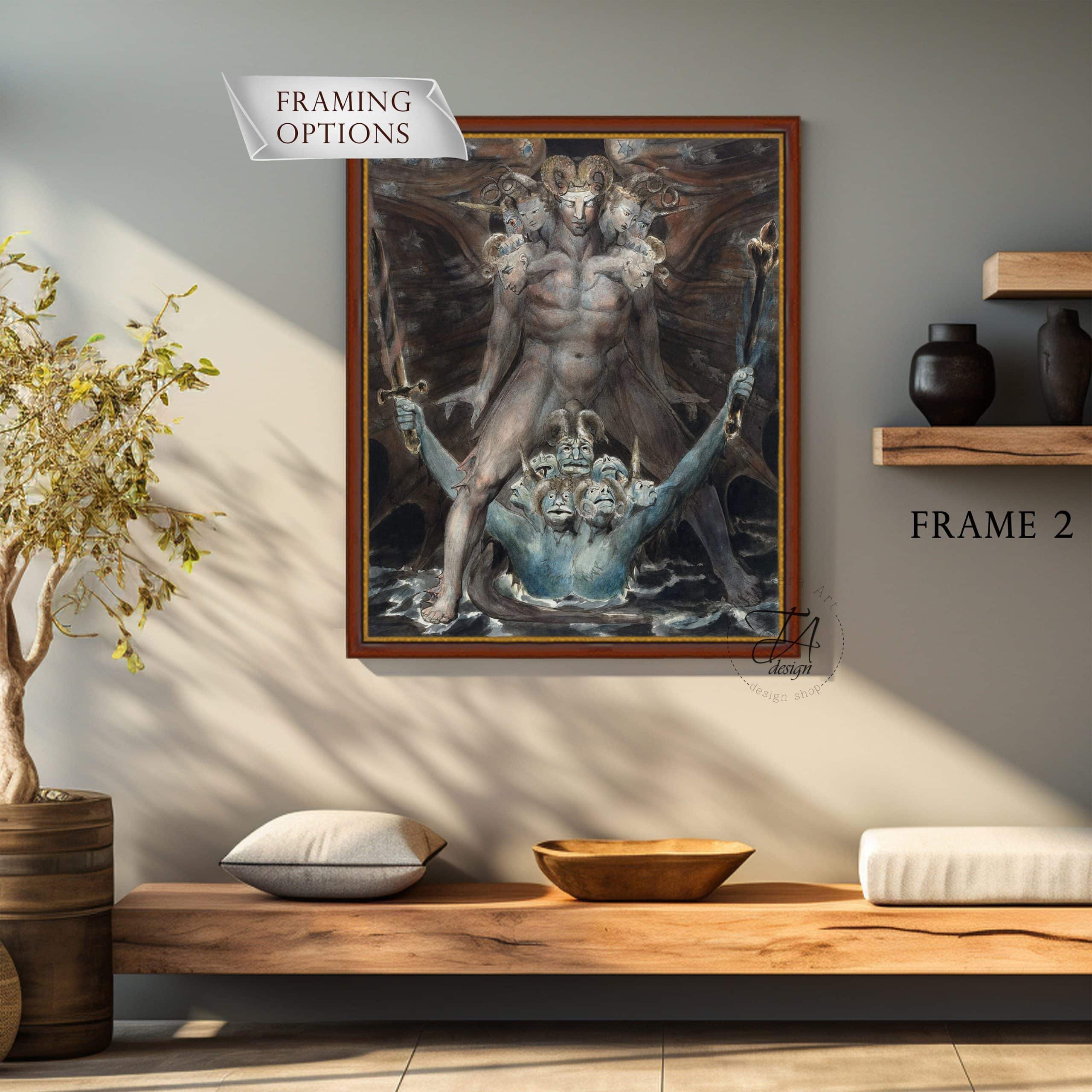 William Blake The Great Red Dragon and the Beast from the Sea
