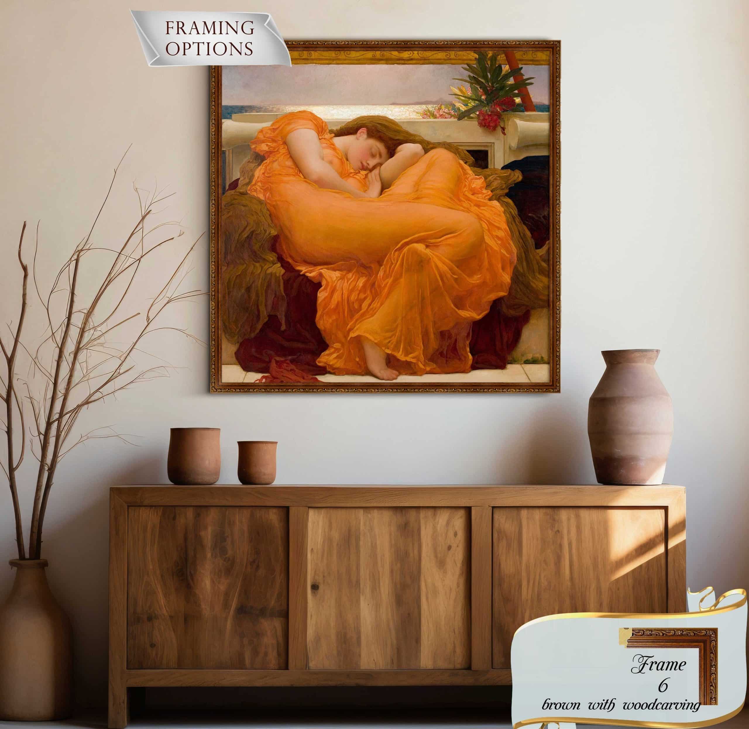 Frederic Leighton Flaming June
