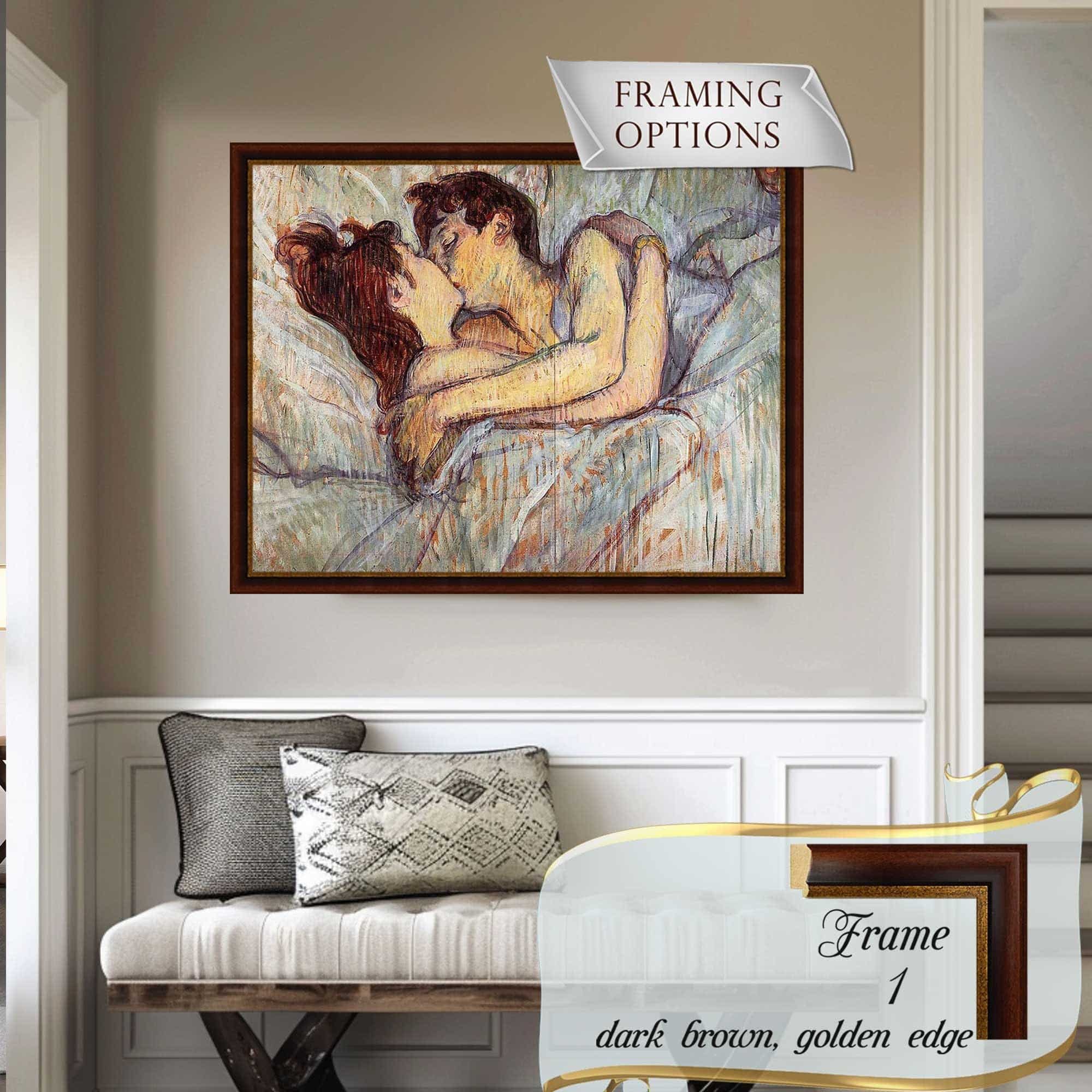 Henri de Toulouse-Lautrec In Bed The Kiss